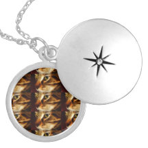 Gato fantasmal hermoso del fuego collares personalizados