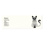 Gato - flaco tarjetas de visita
