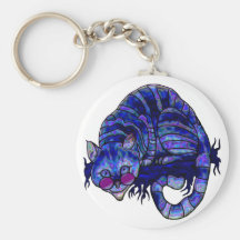Gato fresco de Cheshire Llaveros Personalizados