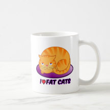 Gato gordo taza