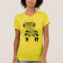 Gato gris camisetas