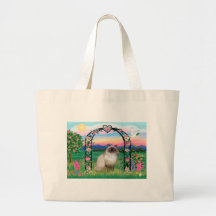 Gato Himalayan - cenador color de rosa Bolsa De Mano