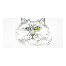 Gato impaciente tarjetas personales