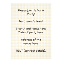 Gato lindo del jengibre. Compruebe el fondo Invitacion Personalizada