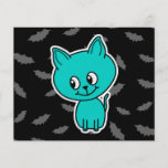 Gato lindo del trullo con los palos flyer personalizado