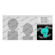 Gato lindo del trullo con los palos tarjetas fotográficas personalizadas