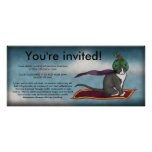 Gato mágico de la alfombra, invitación skiny