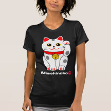Gato Manekineko-Afortunado Camisetas