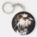 Gato mojado = gato enojado llavero personalizado