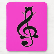 Gato Mousepad del jazz Tapete De Ratones