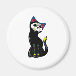"Gato Muerto" Dia De Los Muertos Cat Iman De Frigorífico