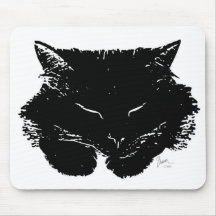 Gato mullido Mousepad Tapetes De Ratones