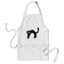 Gato negro delantales