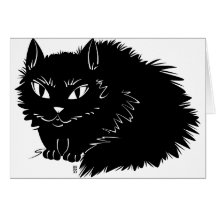 gato negro felicitacion 