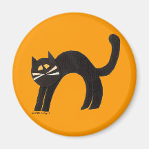 Gato negro imanes  