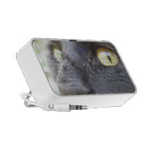 gato negro iPod altavoces