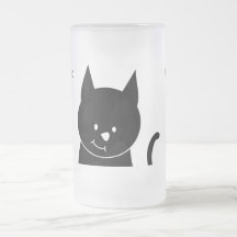 Gato negro lindo tazas