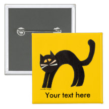 Gato negro pin