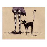 Gato negro postales