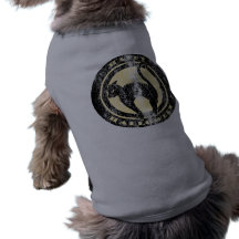 Gato negro retro de Halloween Camisa De Perro