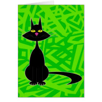 Gato negro tarjetas