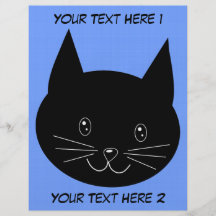 Gato negro tarjeton