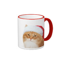 Gato Papá Noel Taza De Café