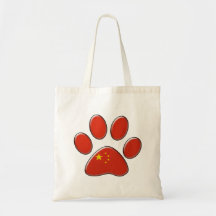 Gato patriótico chino bolsas