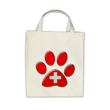 Gato patriótico suizo bolsa de mano