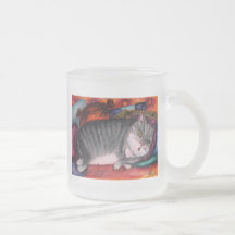 Gato perezoso taza