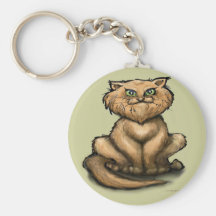 Gato persa llavero personalizado