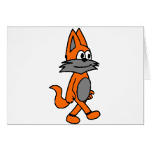 Gato Pulim pintura Cartoes