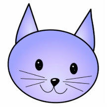 Gato purpúreo claro esculturas fotográficas