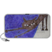 Gato que camina iPod altavoz