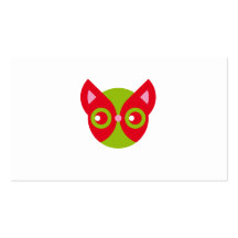 Gato rojo plantillas de tarjetas de visita