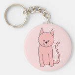 Gato rosado bonito lindo llavero
