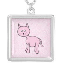 Gato rosado lindo. Antecedentes rosados. Historiet Grimpolas