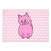 Gato rosado lindo anuncio