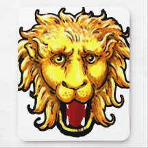 gato salvaje del gran juego del león del ing alfombrillas de ratón