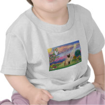 Gato siamés - ángel de la nube camiseta