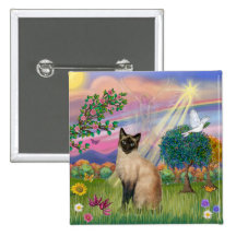 Gato siamés - ángel de la nube pins