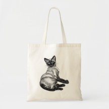 Gato siamés bolsa