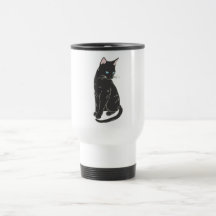 Gato siamés negro tazas