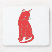 Gato siamés rojo alfombrillas de raton 