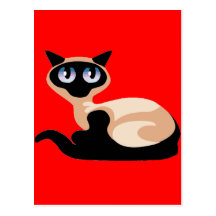 Gato siamés tarjetas postales