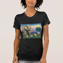 Gato siamés y St Francis Camiseta