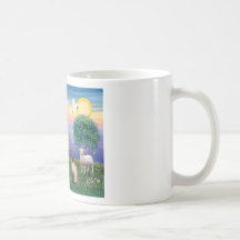 Gato siamés y St Francis Taza De Café