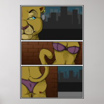 Gato urbano poster
