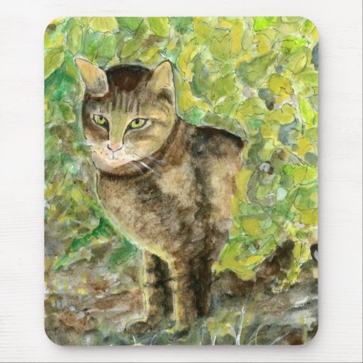 Gato vigilante Mousepad del Mitad-Birmano