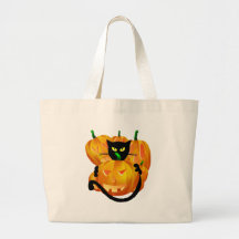 Gato y calabazas del *Black Bolsa